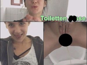 LulluGun Porno Video: Selfie Toiletten pi**